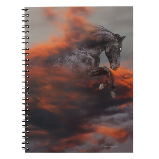 Fantasy Horses: Clouds Notebook (Front)