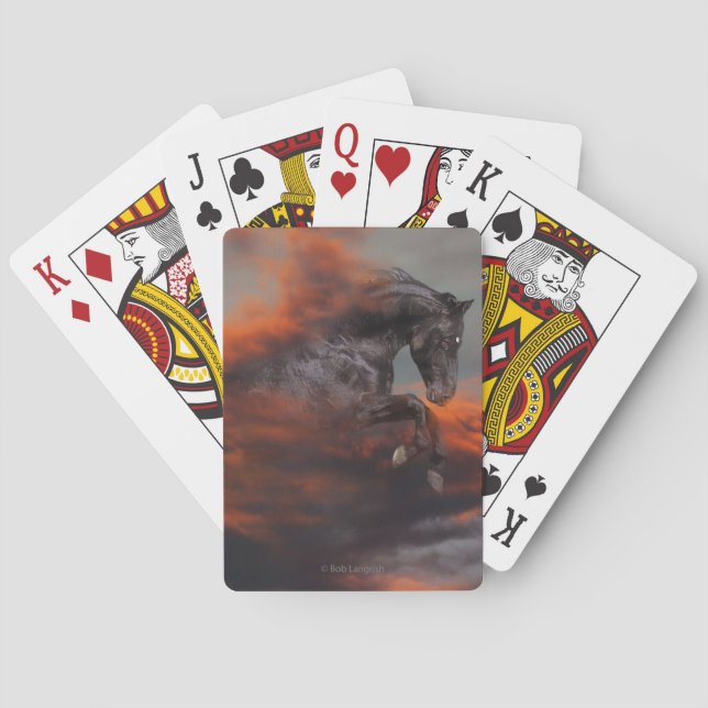 Fantasy Horses: Clouds Poker Cards (Back)