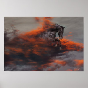 Fantasy Horses: Clouds Poster