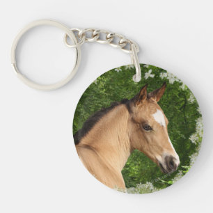 Fantasy Horses: Flowers Keychain