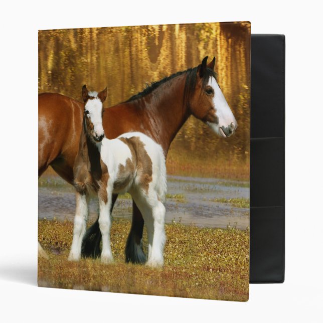 Fantasy Horses: Mare & Foal Binder (Front/Inside)