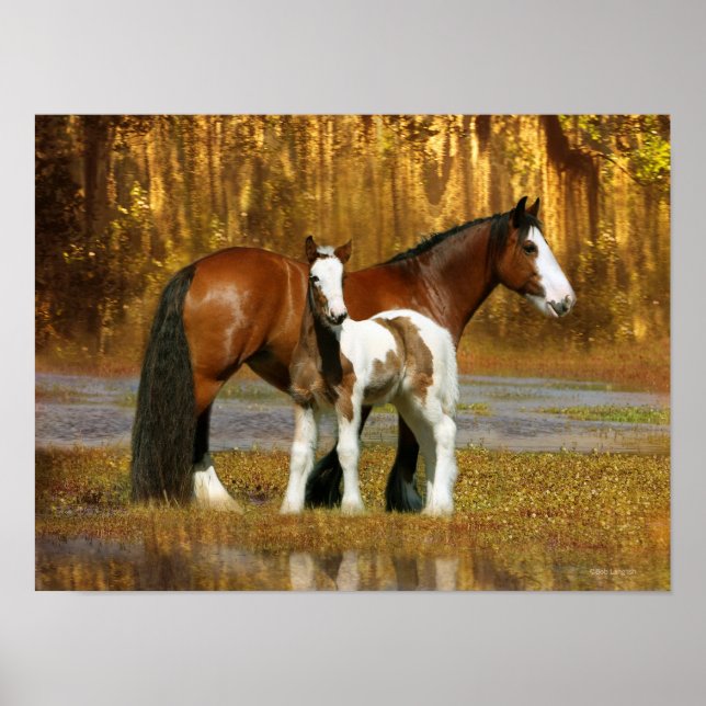 Fantasy Horses: Mare & Foal Poster (Front)