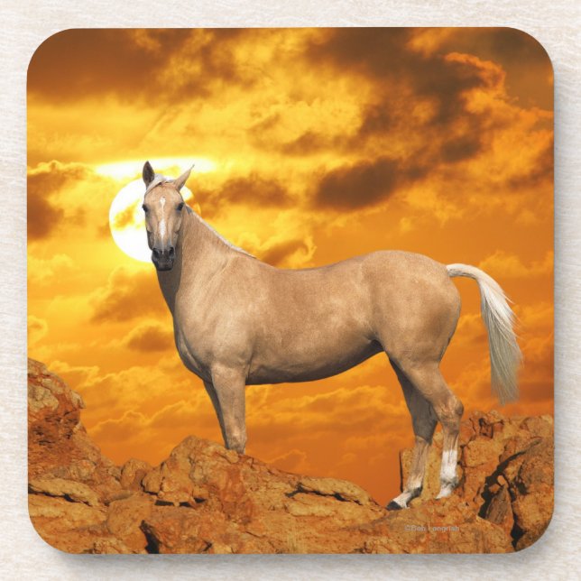 Fantasy Horses: Mountain Beverage Coaster (Front)