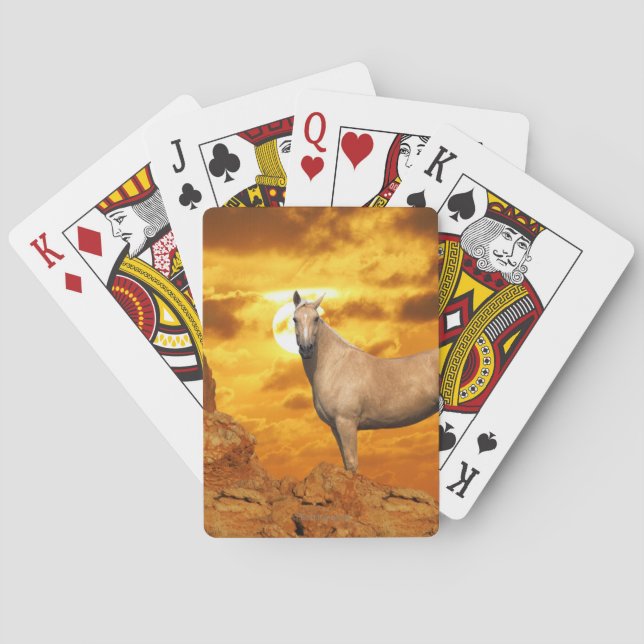 Fantasy Horses: Mountain Poker Cards (Back)