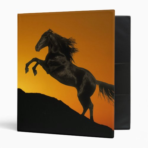 Fantasy Horses Mountain Sunset 3 Ring Binder