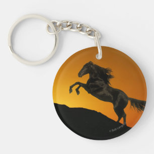 Fantasy Horses: Mountain Sunset Keychain