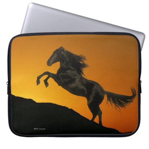 Fantasy Horses Mountain Sunset Laptop Sleeve