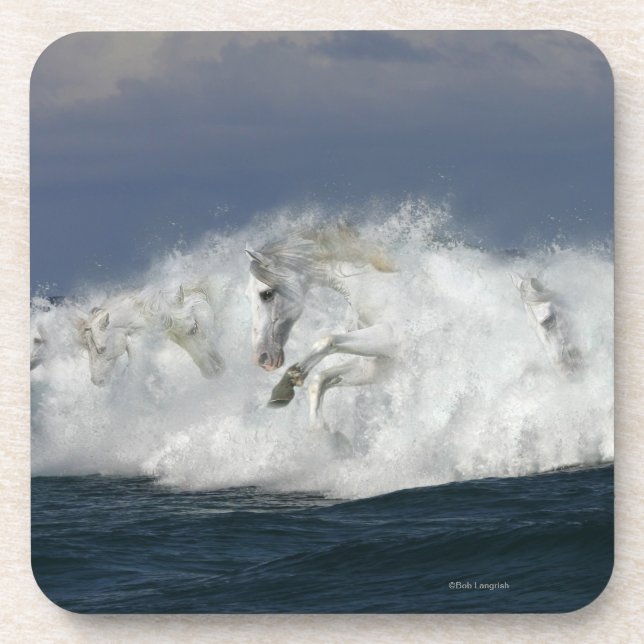 Fantasy Horses: Sea Drink Coaster (Front)