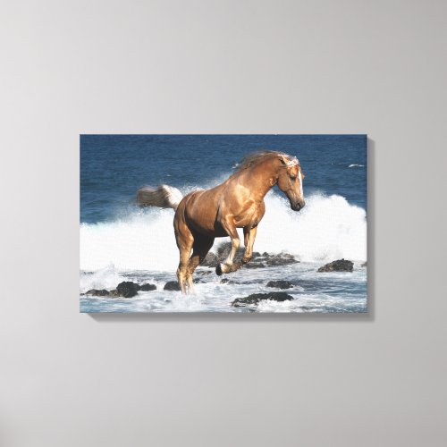 Fantasy Horses Summer Splash Canvas Print