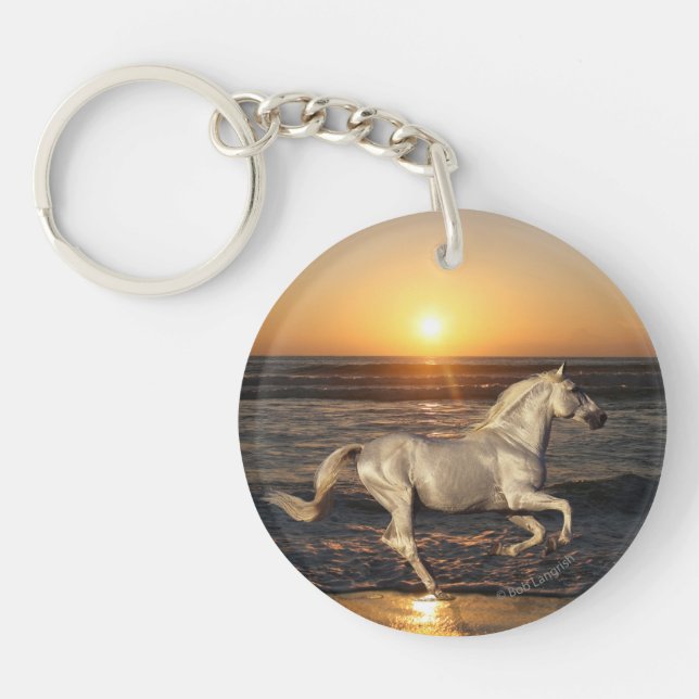 Fantasy Horses: Sunset Keychain (Front)