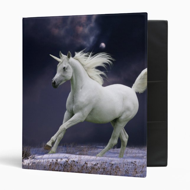 Fantasy Horses: Unicorn 3 Ring Binder (Front/Inside)