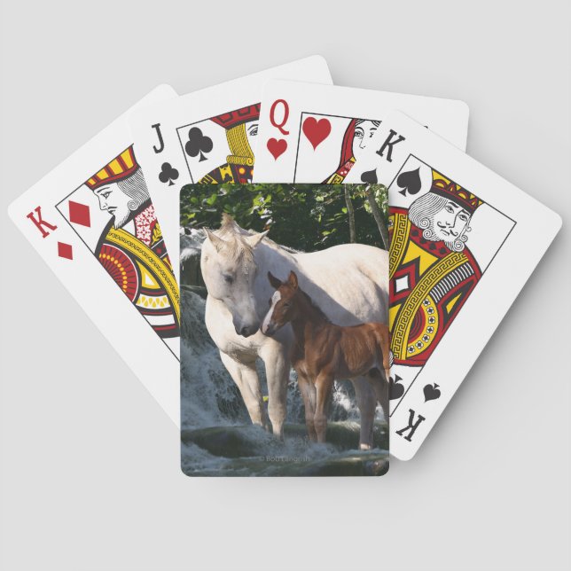 Fantasy Horses: Waterfall Poker Cards (Back)