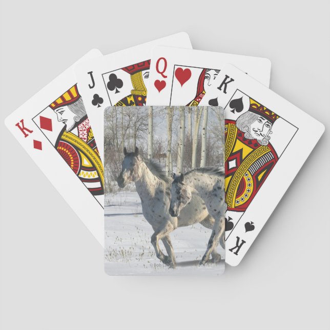 Fantasy Horses: Winter Wonderland Poker Cards (Back)