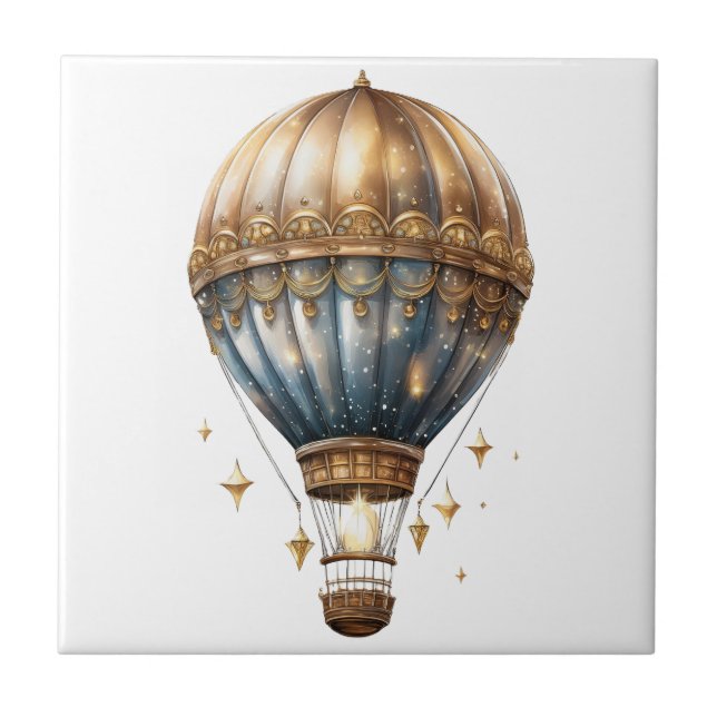 Fantasy Hot Air Balloon  Ceramic Tile (Front)