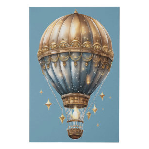 Fantasy Hot Air Balloon Faux Canvas Print