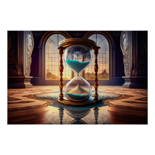 Fantasy Hourglass Poster