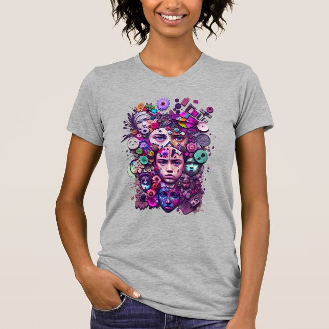 Fantasy human face T-Shirt (Front)