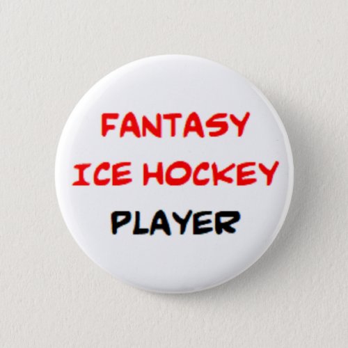 fantasy ice hockey player button