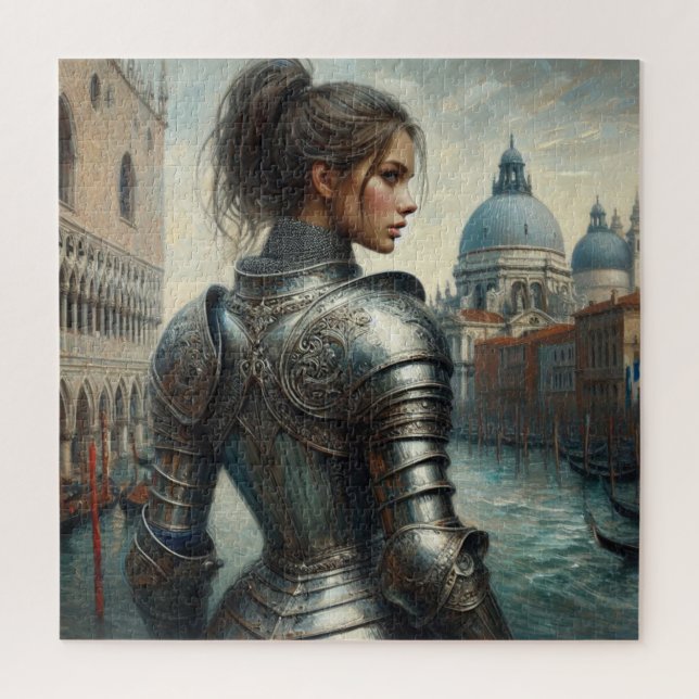 Fantasy illustration of warrior princess jigsaw puzzle (Vertical)