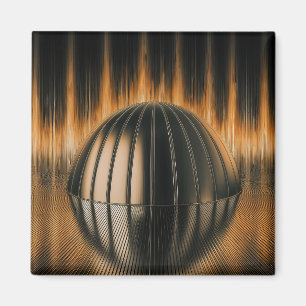 Fantasy Image Bronze Halfdome On Reflected Surface Magnet