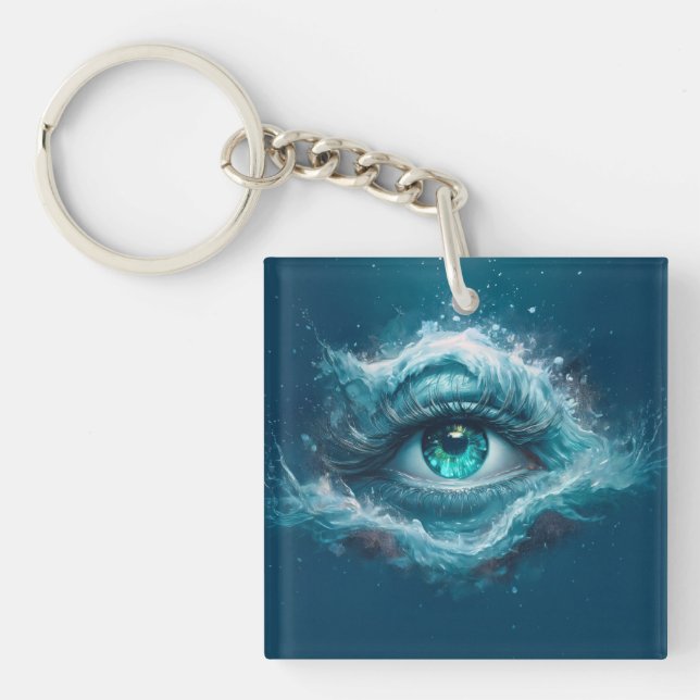 Fantasy Image - Old Blue Eyes Keychain (Front)