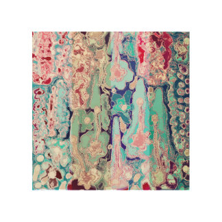 FANTASY IN BLUE WOOD WALL ART