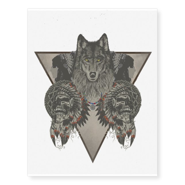 Fantasy Indian Symbol Temporary Tattoos (Front)