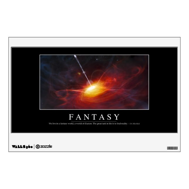Fantasy: Inspirational Quote Wall Decal (Front)