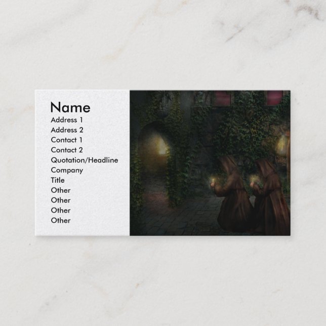 Fantasy - Into the night Business Card (Front)