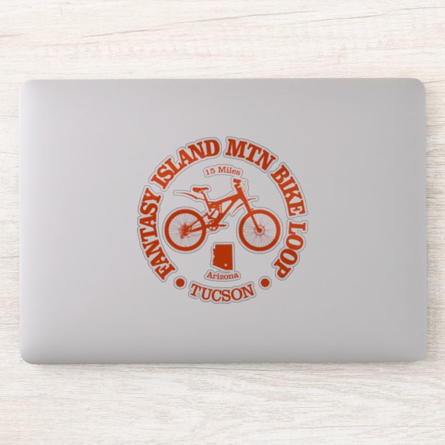Fantasy Island MTB Loop (cycling) Sticker (Computer)
