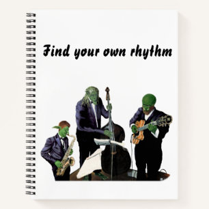 Fantasy Jazz Blues Musicians Art Spiral Notebook