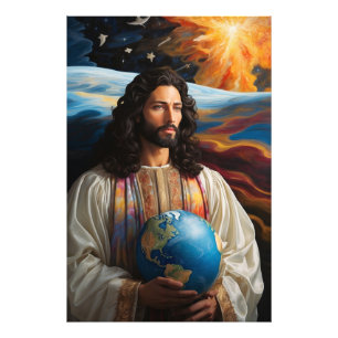 *~* Fantasy Jesus AP50 Universe Earth Photo Print