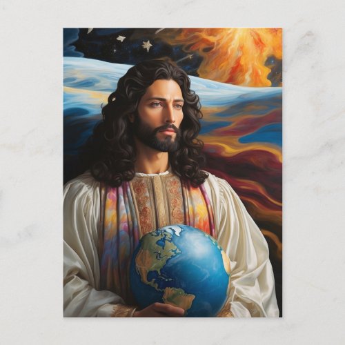  Fantasy Jesus AP50 Universe Earth Postcard