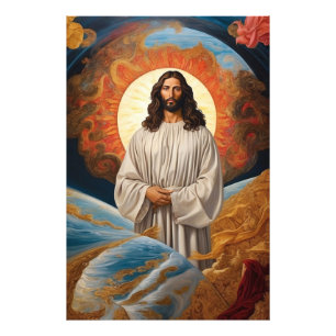 *~* Fantasy Jesus Christ AP50 Universe Earth Photo Print