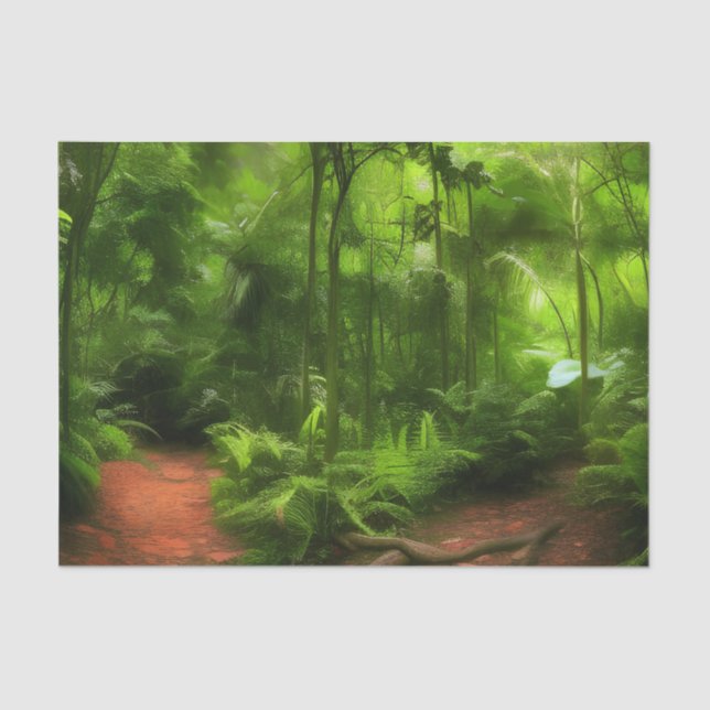 Fantasy Jungle  Tissue Paper (Front)