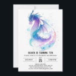 Fantasy Kids' Mythical Dragon Birthday Invitation<br><div class="desc">Embark on an extraordinary journey at our Fantasy Kids' Mythical Dragon Birthday celebration! This invitation, adorned with fantastical dragons and whimsical designs, invites young dreamers to a party where imagination knows no bounds. The playful illustrations and vibrant colors create an atmosphere of wonder, promising a birthday experience that's as fantastical...</div>