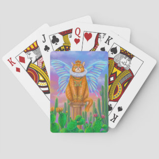 Fantasy king butterfly cat poker cards
