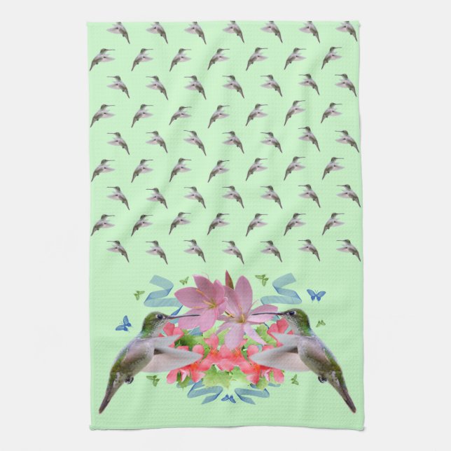 Fantasy Kitchen Towel (Light Green) (Vertical)
