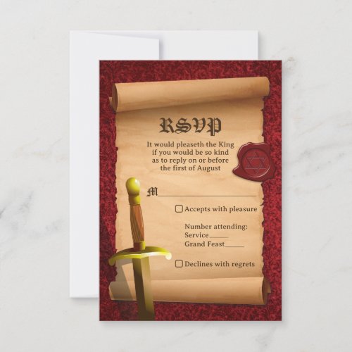 Fantasy Knight Sword Medieval Times Bar Mitzvah