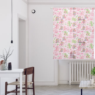 Fantasy Knights & Dragons Fabric Sheer Curtains
