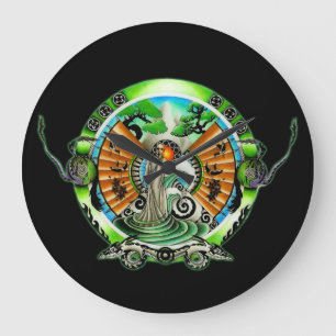 Fantasy Kung Fu Large Clock