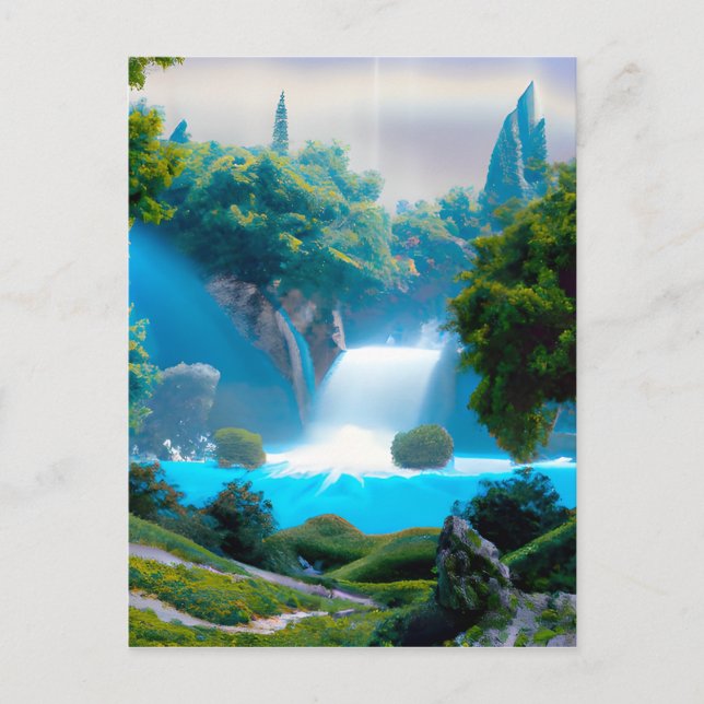 Fantasy Lake Holiday Postcard (Front)