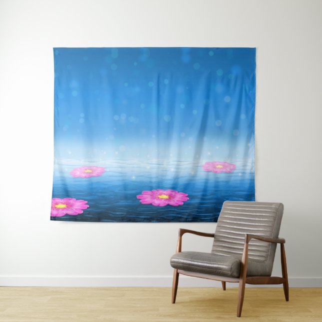 Fantasy lake tapestry (In Situ (Horizontal))