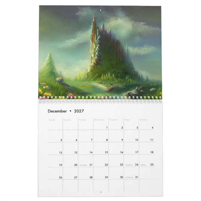 Fantasy Land Calendar (Dec 2027)