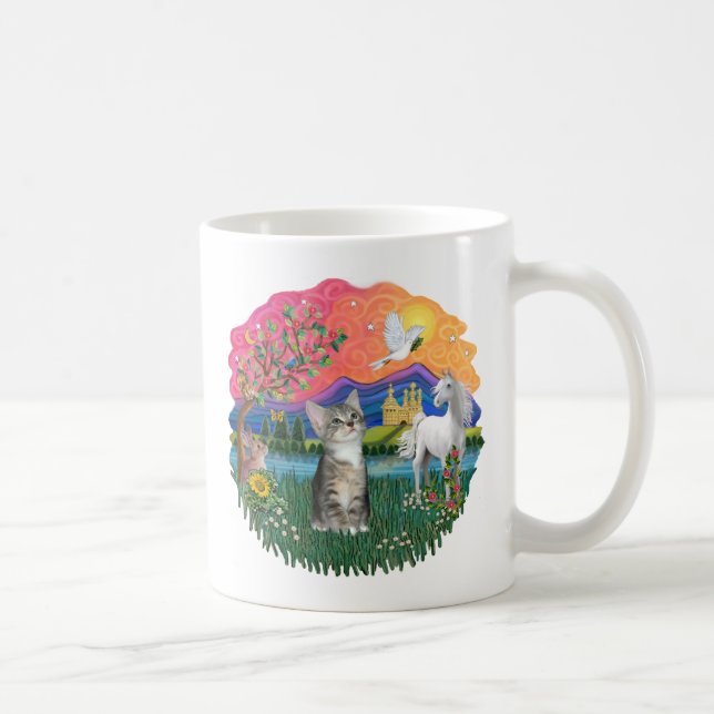 Fantasy Land (ff) - Kitten (silver tabby) Coffee Mug (Right)