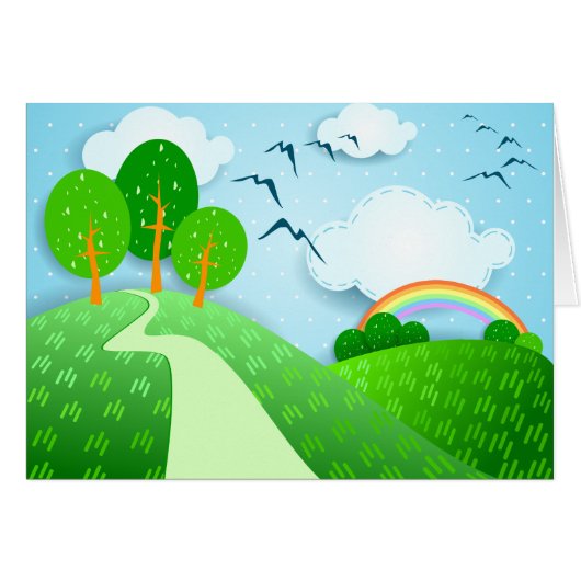 Fantasy landscape, card (Front Horizontal)