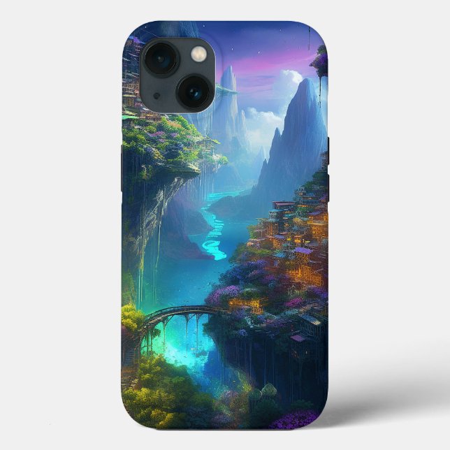 Fantasy Landscape Colorful Surreal  Case-Mate iPhone Case (Back)
