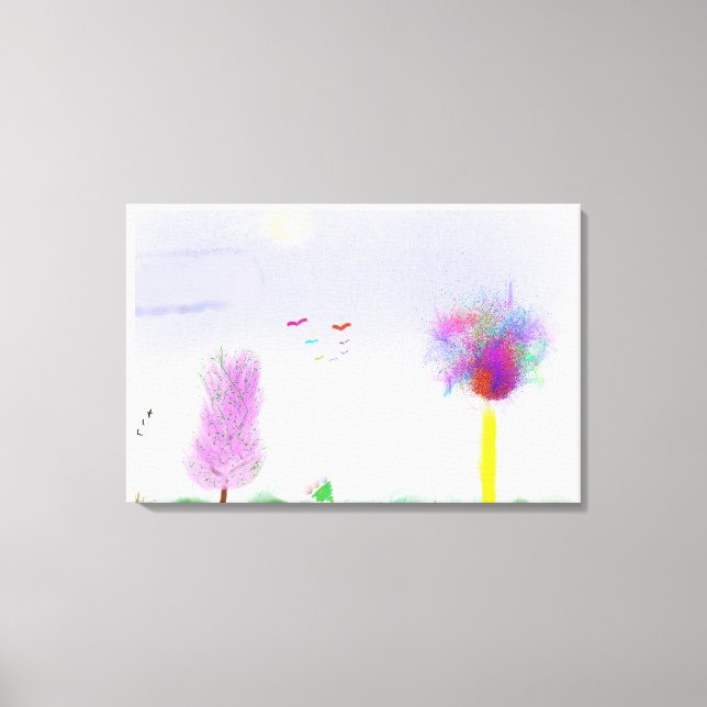Fantasy Landscape Escape Canvas Print (Front)