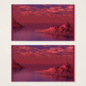 Fantasy Landscape - Mountains at Dawn (Front & Back)
