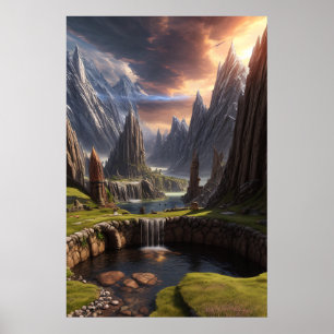 Fantasy Landscape Poster